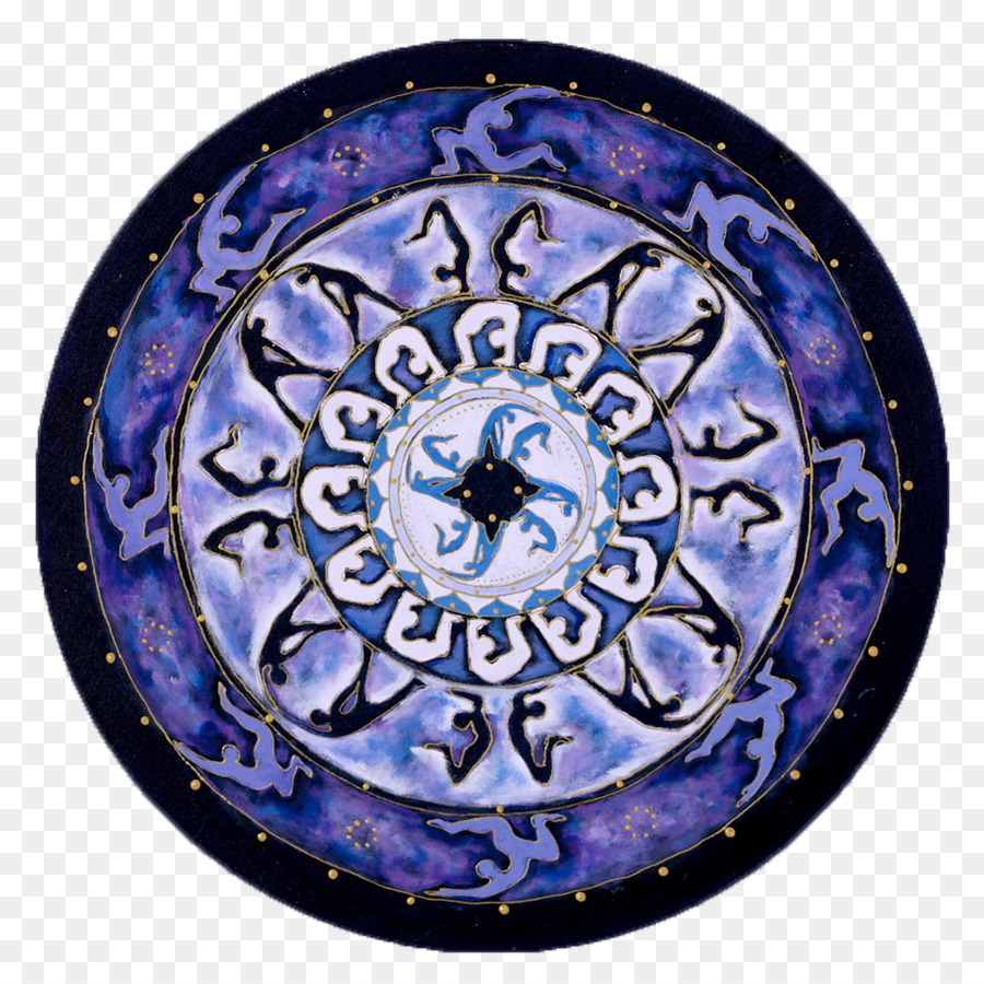 Mandala geometria Sacra Cerchio Viola - viola modello con mandala