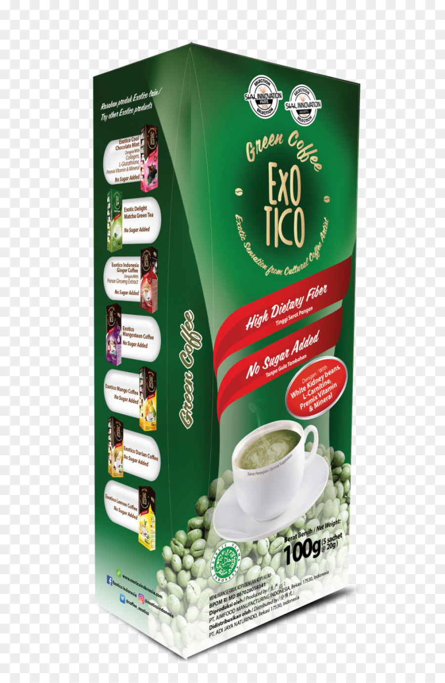 Instant-Kaffee-Green coffee-Grüner Tee Matcha - Luwak