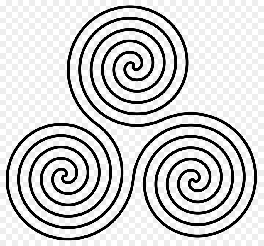 Triskelion a Spirale, Simbolo di Clip art - pineale