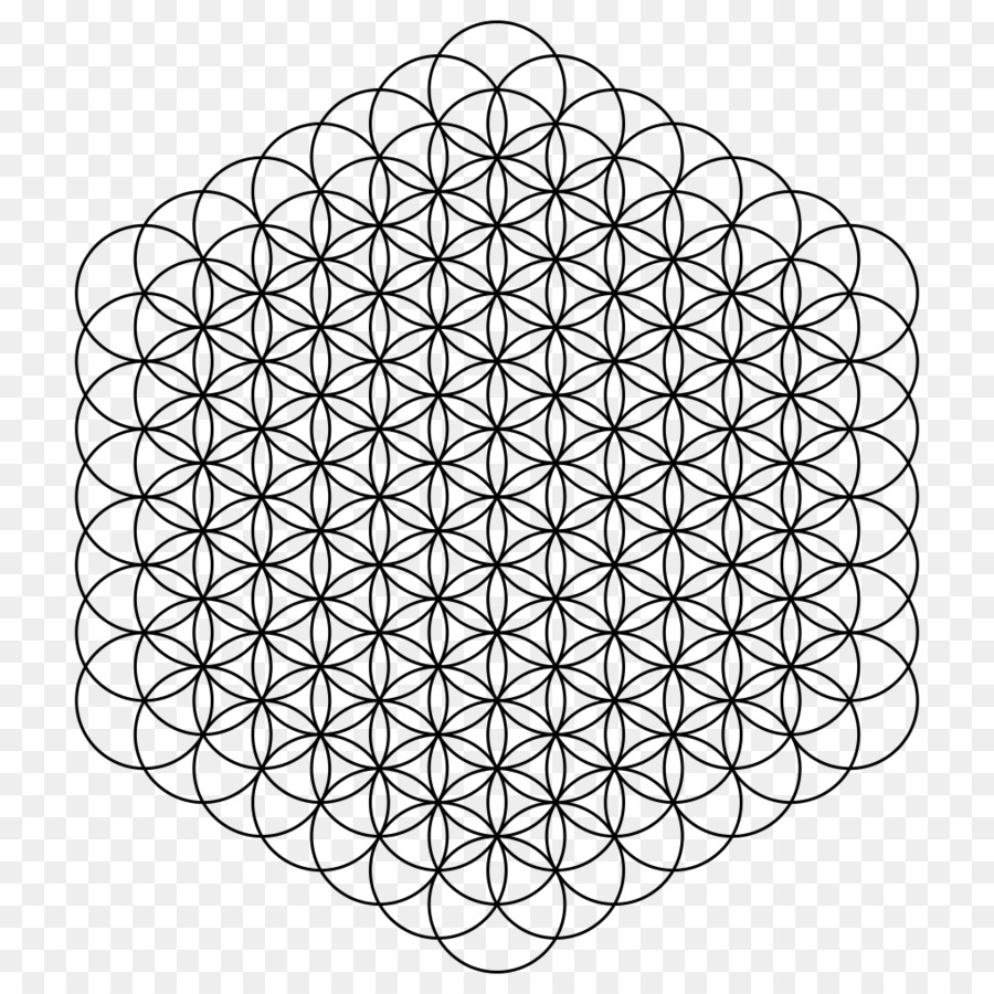 Überlappende Kreise grid Heilige geometrie - Kreis