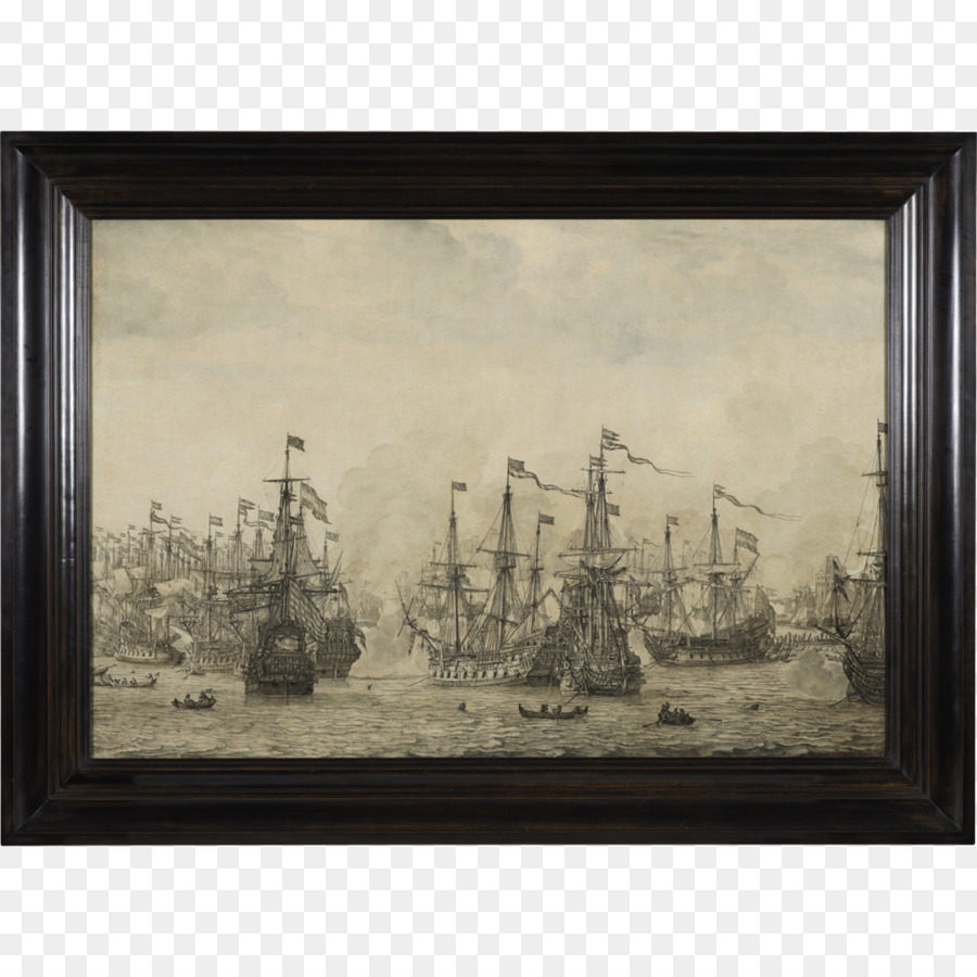 Quốc bảo Tàng hàng Hải Tranh nghệ thuật Biển Hải quân - gian giữa bức tranh