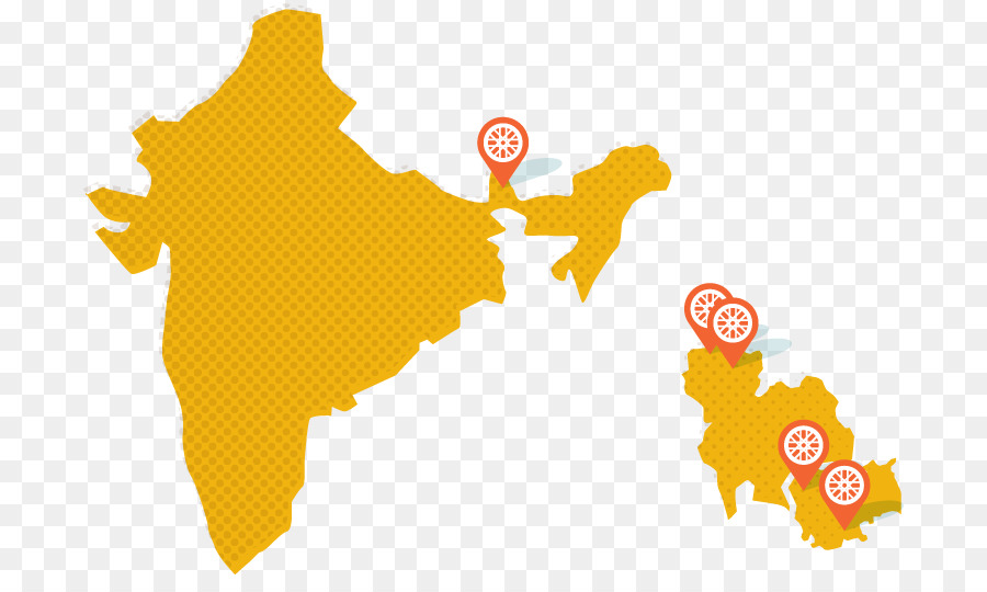 India Mappa Vettoriale - phnom