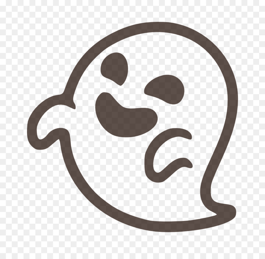 Emoji Android-Ghoul, Ghost Aufkleber - Jack o Lantern