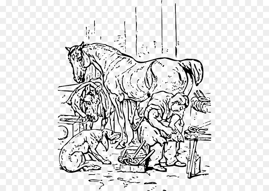 Clydesdale horse Shire horse Mustang Entwurf Pferd Malbuch - Familie zuneigung