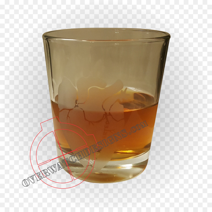 Bicchiere Highball Grog di Whisky in un bicchiere Old Fashioned - Un bicchiere di whisky