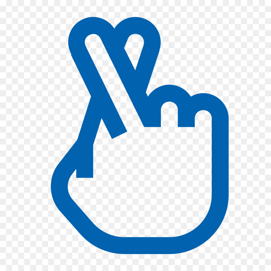 Il dito dito Medio e il dito Indice - icona con il dito indice