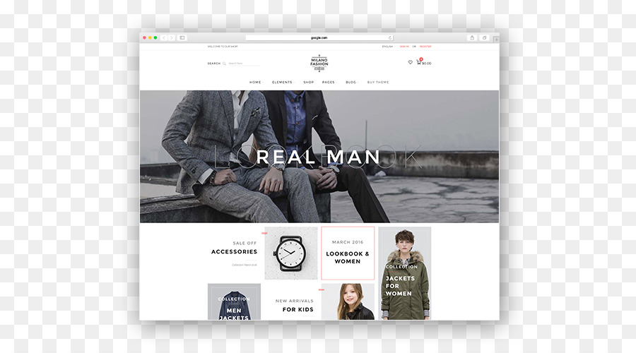 Responsive web design, PrestaShop WooCommerce Thema Mode - Mode Thema