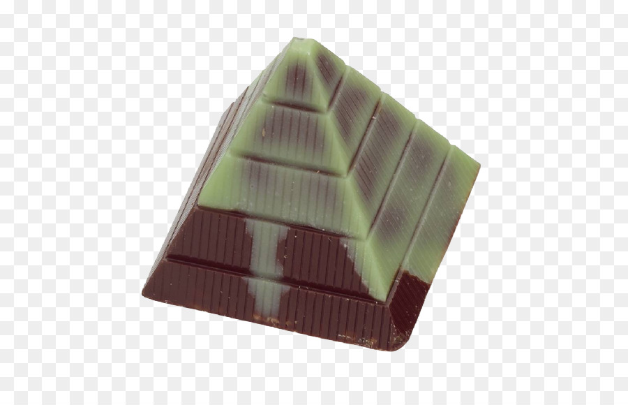 Barretta di cioccolato, Praline di cioccolato Bianco Piramide di Cioccolato - verde menta