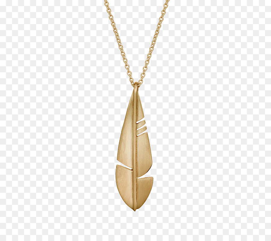Charms & Anhänger Ohrring Halskette Gold-filled Schmuck - goldene Federn