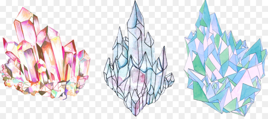 Cluster di cristallo di Quarzo di Disegno - roccia