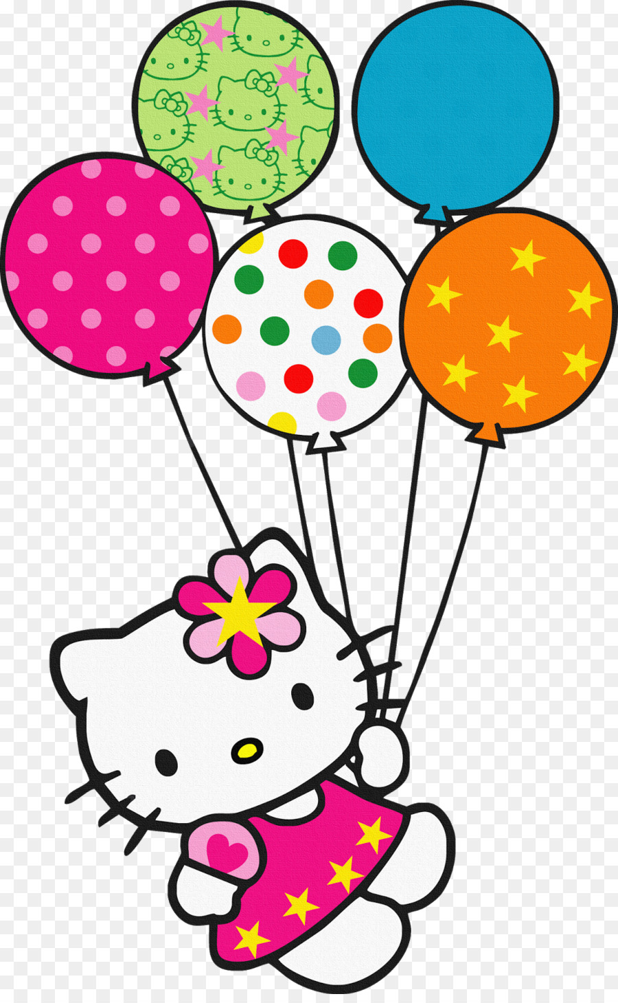 Hello Kitty Ballon clipart - Hello Kitty