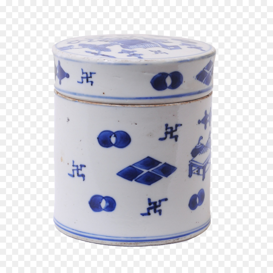 Blaue und weiße Keramik-Becher Porzellan Lila - die blauen und weißen Porzellan
