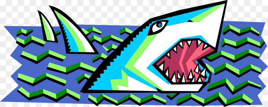 Thiết kế đồ họa Clip nghệ thuật - cá mập véc tơ