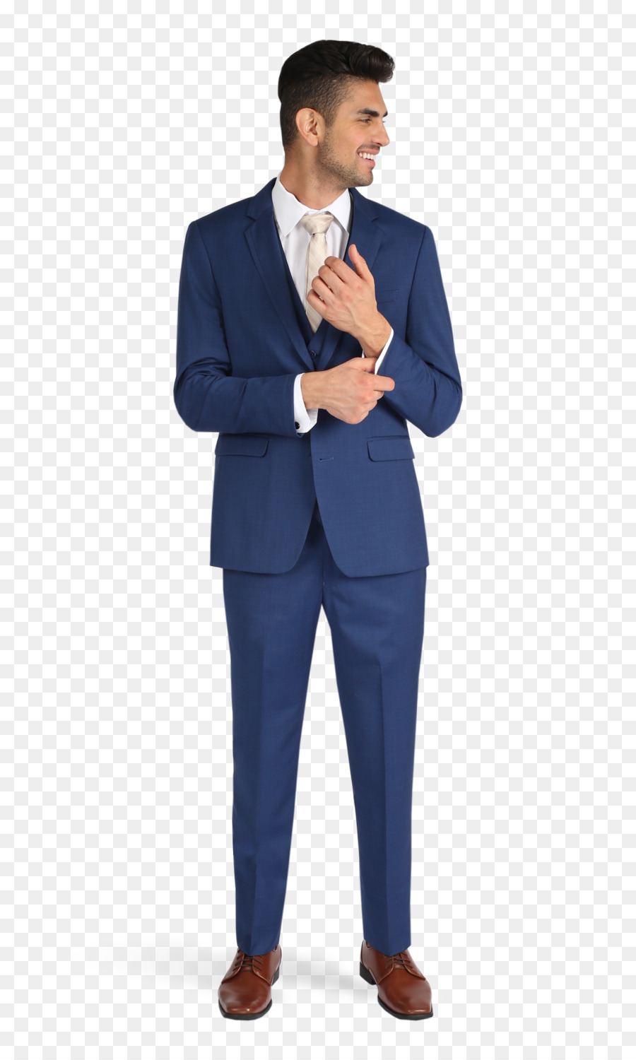 Blazer Blau Tuxedo Anzug Revers - Anzug für Männer