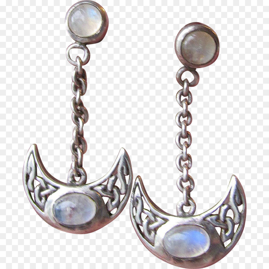 Ohrring-Silber-Edelstein-Körper-Schmuck-Schmuck-design - Silber