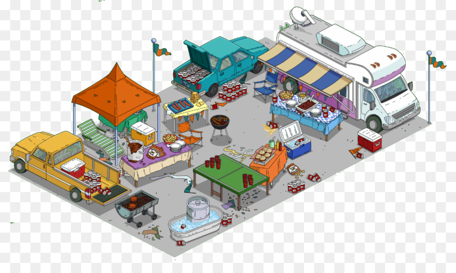 Die Simpsons: Tapped Out Tailgate-party-Spiel Futurama: die Welten von Morgen Springfield - 15. August