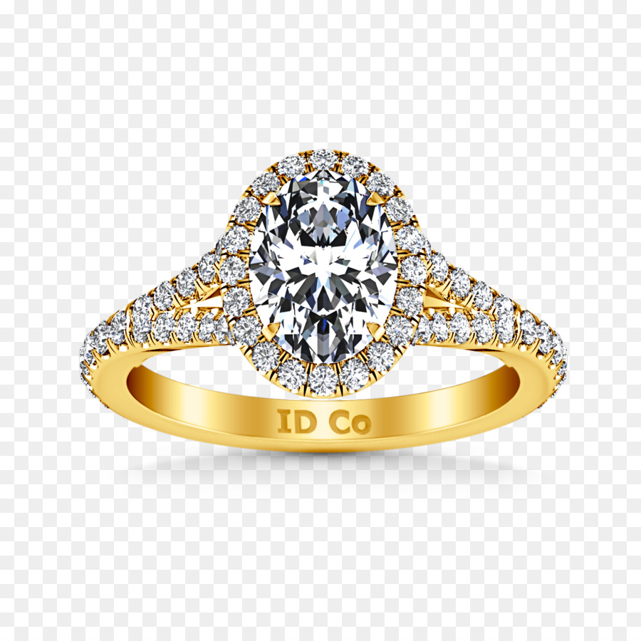 Anello di fidanzamento anello di Nozze di Diamante - anello giallo