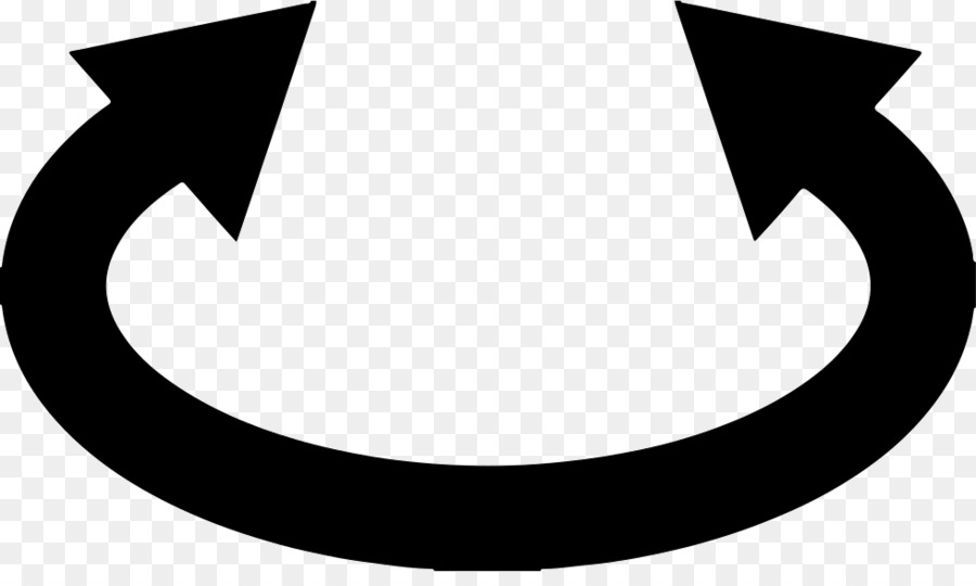 Kreis Crescent Winkel, White Clip art - Kreis