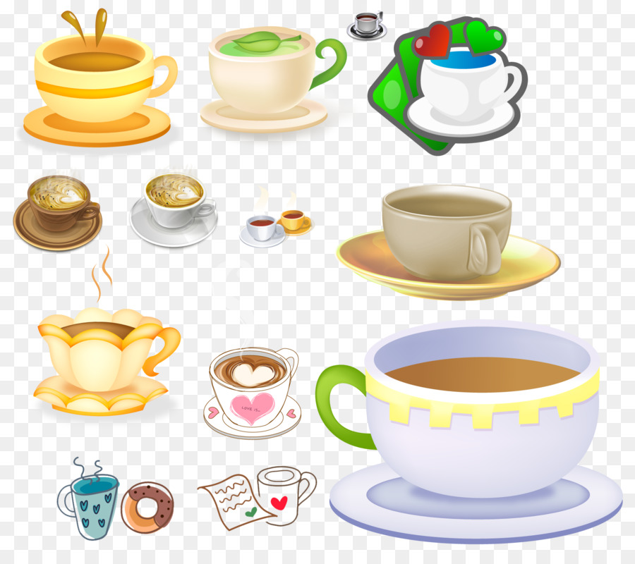 Cốc cà phê Tách trà Clip nghệ thuật - trà