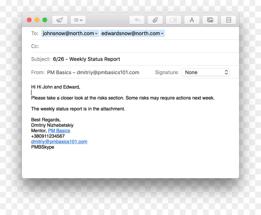 E-mail macOS pagina Web di Apple - relazione di progetto