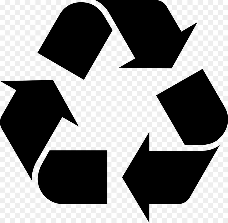 Simbolo del riciclaggio Bidoni della Spazzatura & Cestini per la Carta di Plastica - origami di materiale informativo