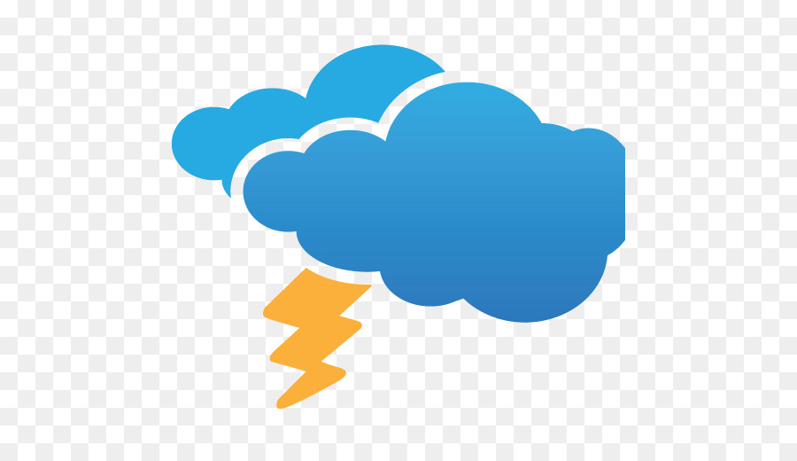 Temporale Icone Del Computer Cloud Fulmine - tempesta