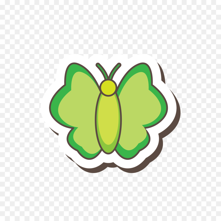 Butterfly Vecteur Clip-art - Grüner Schmetterling