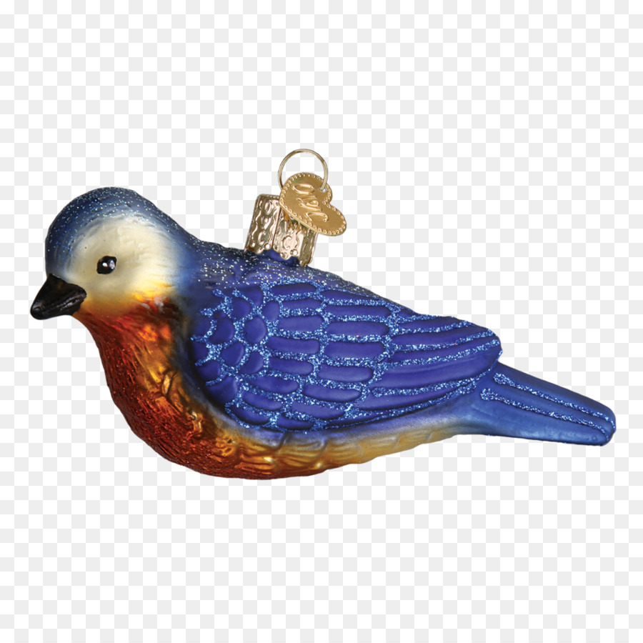 Western bluebird ornamento di Natale Bluebird di felicità - western dipinto