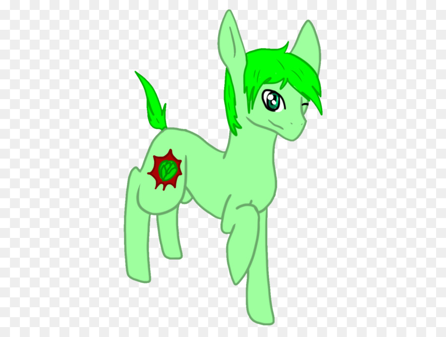 Gatto Pony Cavallo - cavolo verde