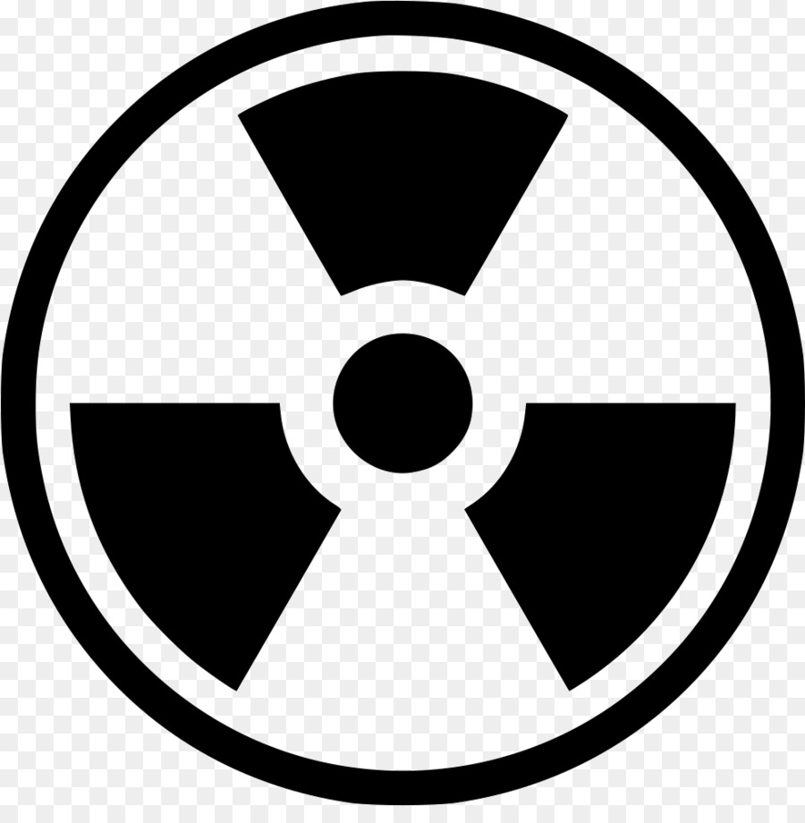Radioaktiver Zerfall Strahlung gefahrensymbol - Symbol