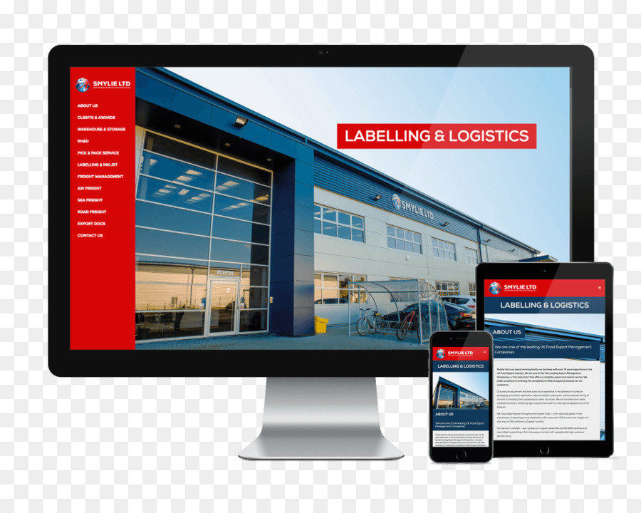 Smylie Ltd-Logistik-Werbung-Responsive web design Computer-Monitore - Logistik banner creatives