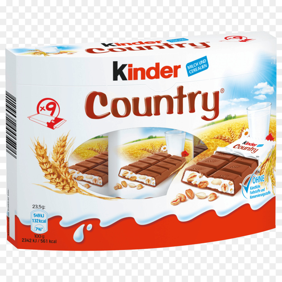 Kinder Cioccolato, barretta di Cioccolato, Kinder Bueno, Kinder Sorpresa cereali per la prima Colazione - cioccolato