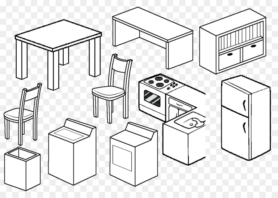 Möbel, Tisch, Zeichnung, Stuhl, Couch - Tabelle