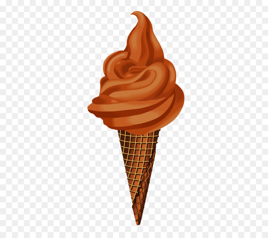 Coni gelato al Cioccolato gelato Clip art - gelato