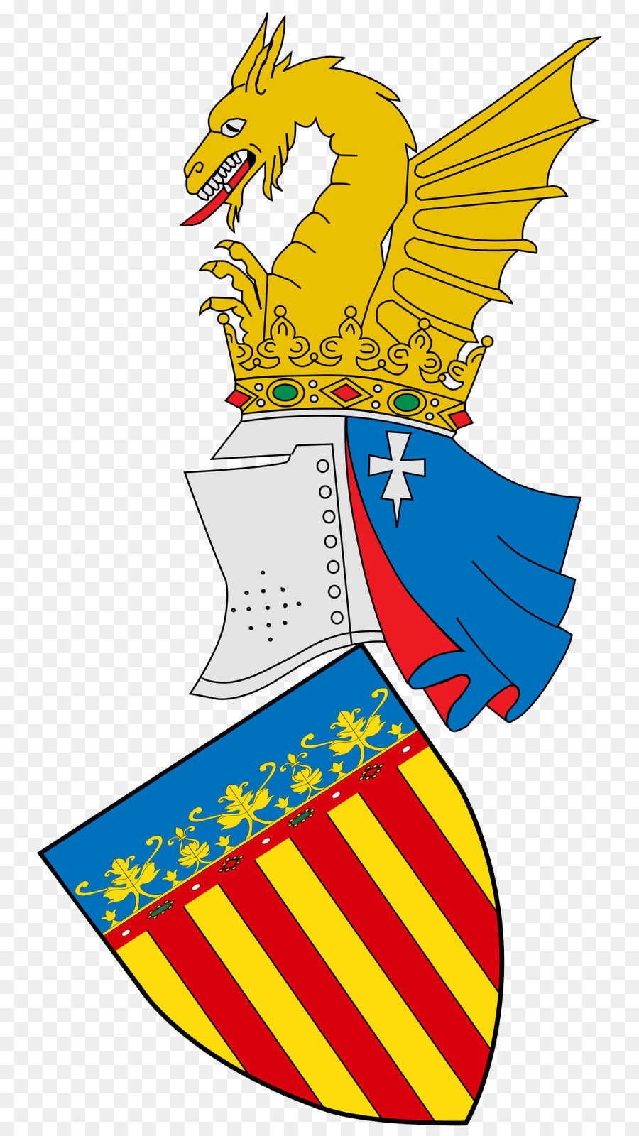 Vương quốc của Valencia Cờ của Cộng đồng Valencia huy hiệu da Comunidade Valencia huy chương de Valence - Biểu tượng