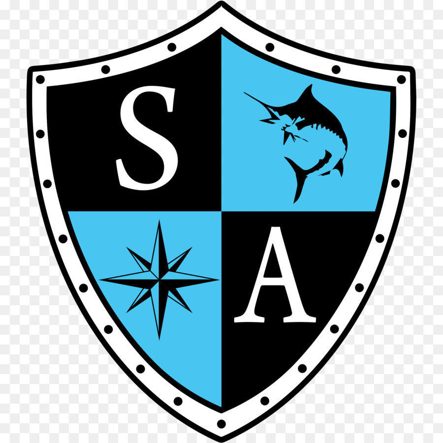Il Logo Della Società Decal Adesivo - Scudo blu