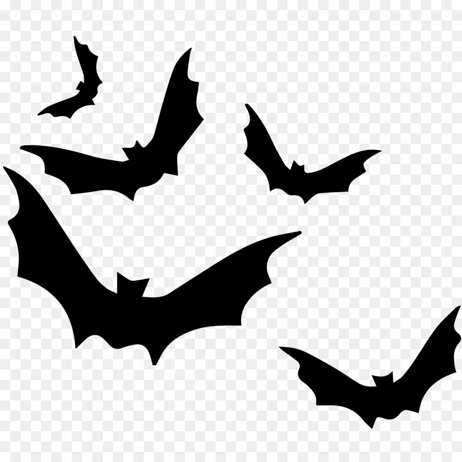Halloween adesivo di Carta Bat - disegno a inchiostro di halloween castello di halloween bat