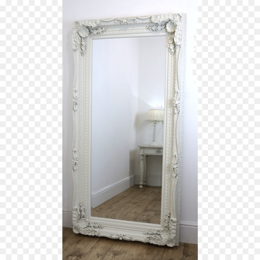 Specchio Piano In Legno A Parete Cornici - muro bianco