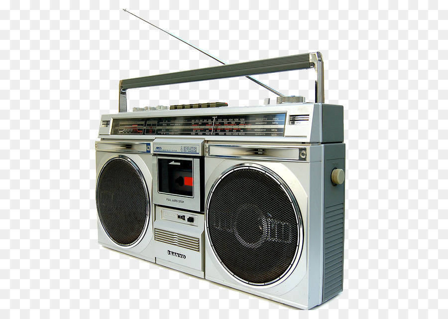 1980er Jahren Boombox Compact-Cassette-Radio-Kassetten-deck - Flyer Moment Der 80er Jahre