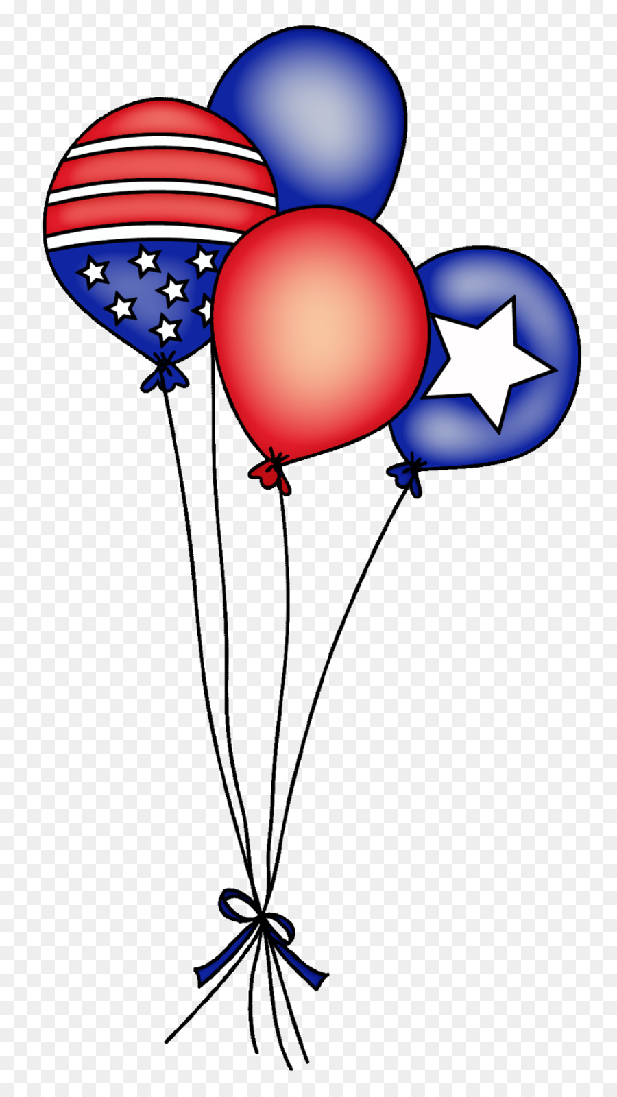 Ballon-Modellierung Independence Day Clip art - Kostenlose Ballon Schnalle Elemente