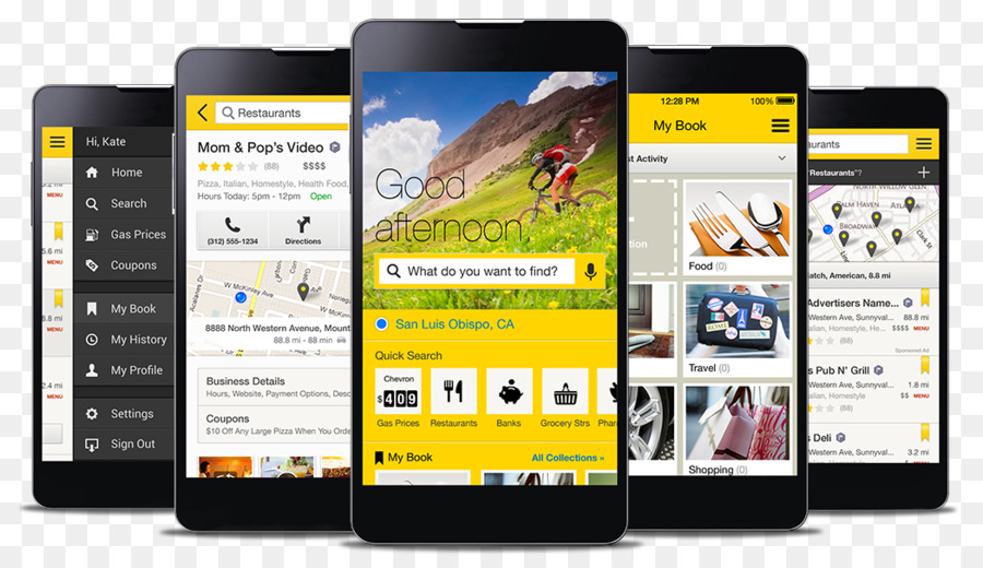 Yellowpages.com Gelbe Seiten Werbung für Android - spielen cell phone