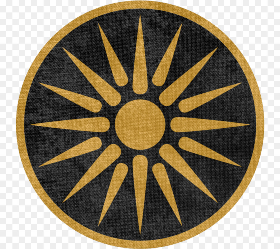 Flagge der Republik Mazedonien Mazedonien Benennung Streit Vergina Sonne - Silber Schild