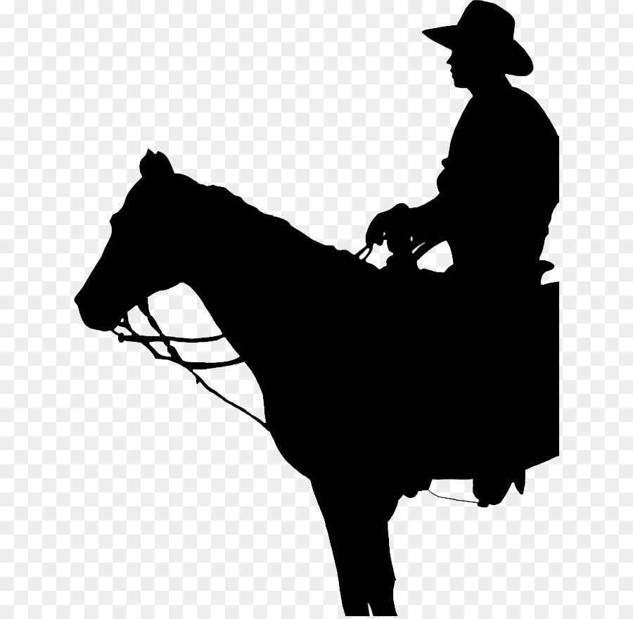 Cowboy Silhouette frontiera Americana Clip art - silhouette