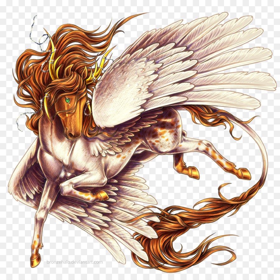 Pferd Pegasus Legendäre Kreatur-Einhorn Medusa - Pferd