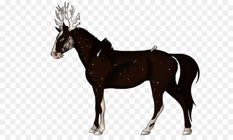 American Quarter Horse in Piedi Cavallo Royalty-free Equestre - ombreggiatura di fiocco di neve