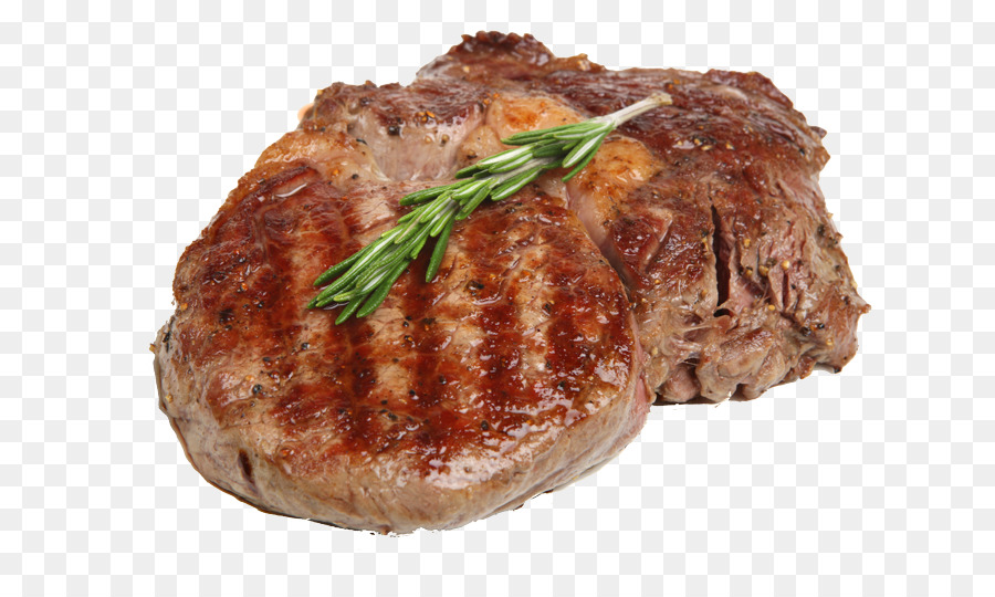 Steak Barbecue Ribs Rib-eye-steak - gegrillte Garnelen