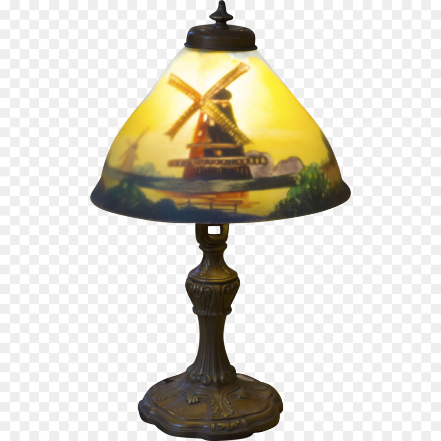 Lampada Da Tavolo Pairpoint Di Illuminazione Di Vetro - lampada