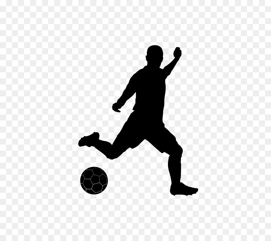Giocatore di calcio, di Sport della Parete della decalcomania di calcio Indoor - giocare a calcio silhouette figure materiale