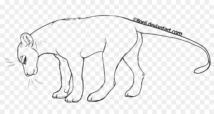 Löwe Linie Kunst Zeichnung Große Katze - Löwe