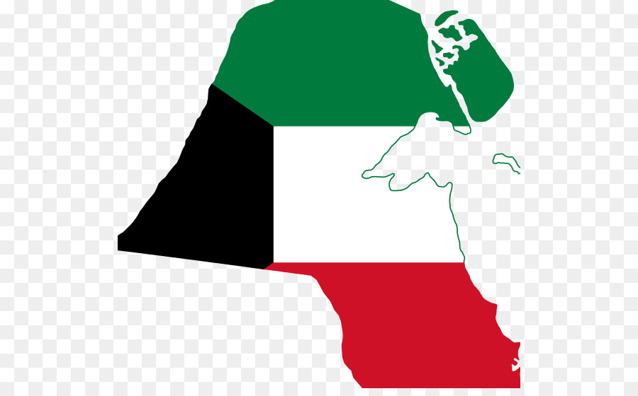 Kuwait-Stadt Flagge, Karte von Kuwait nationalflagge - Flagge